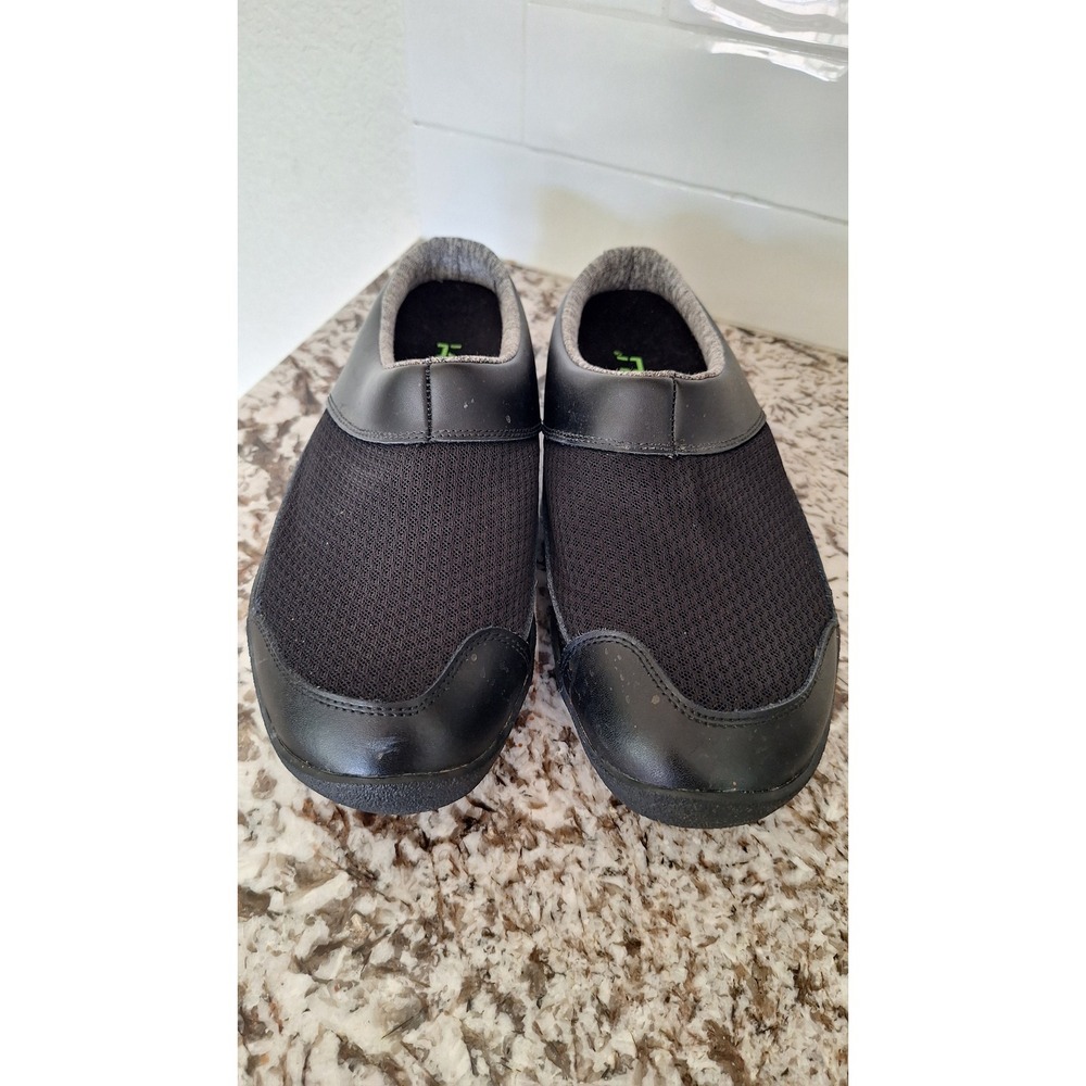 KURU DRAFT Slip‎ On Sneaker Shoe Jet black Mens Size 9.5